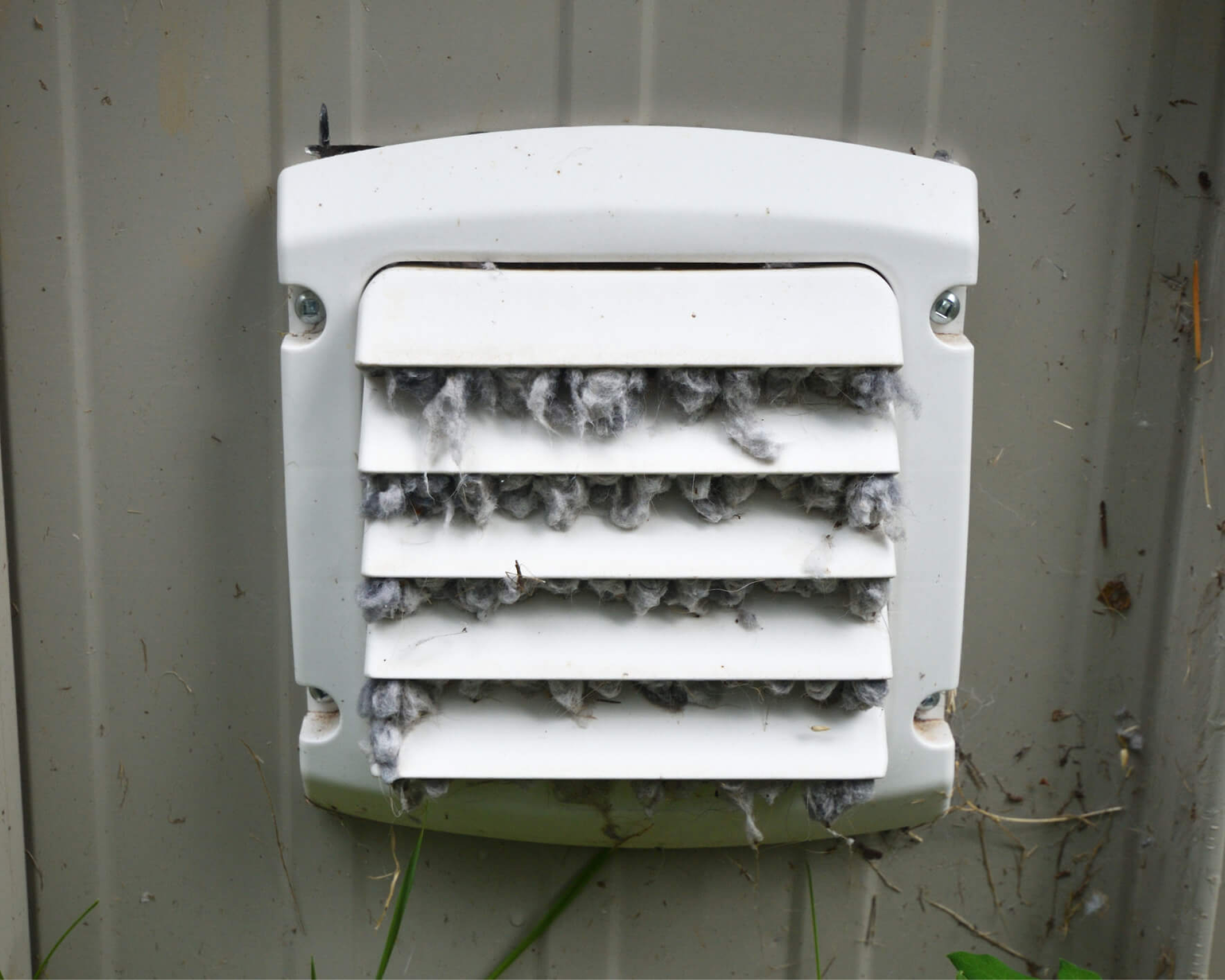 Clogged dryer vent cover